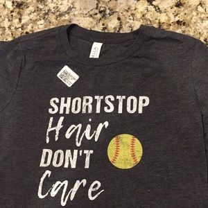 “Short Stop Hair Don’t Care” Bella-Canvas T-shirt